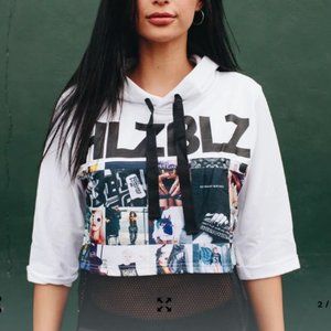 HLZBLZ #BADBITCHES Crop Hoode, XS